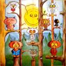 002 Eulen - 3-lagig - Vielseidig